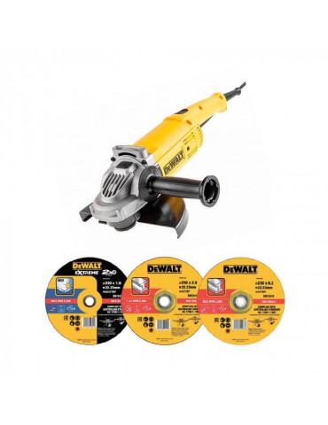 Угловая шлифовальная машина DeWalt DWE 492 SD10 (набор дисков)