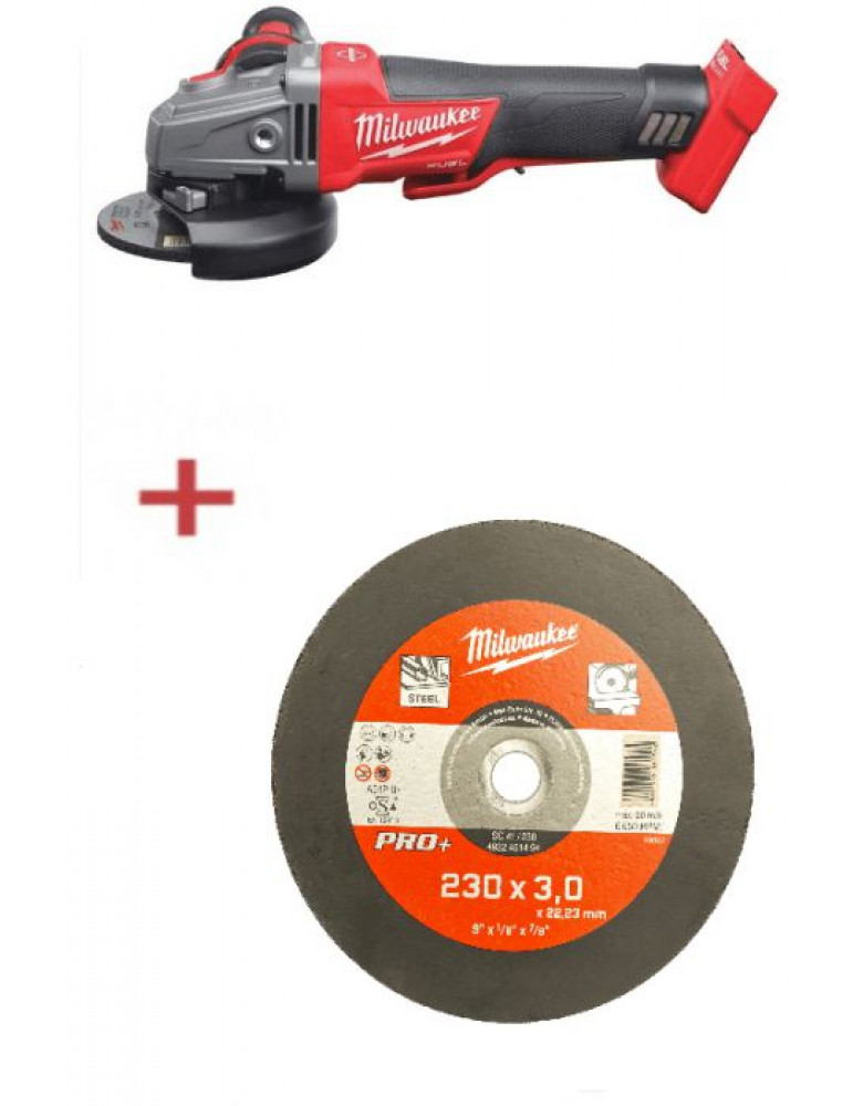 Промо набор Milwaukee M18 Flag-Promo (УШМ 4933464115 + диски 25шт 4932451494)