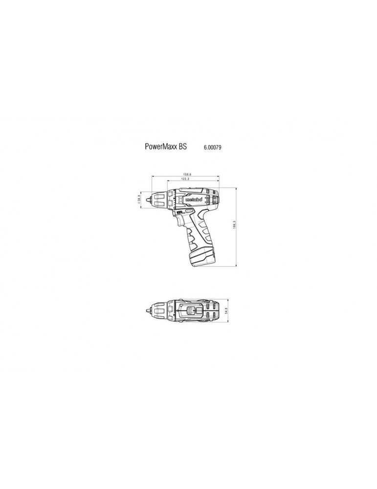 Аккумуляторный винтоверт Metabo PowerMaxx BS (без акб и зу) 600079890