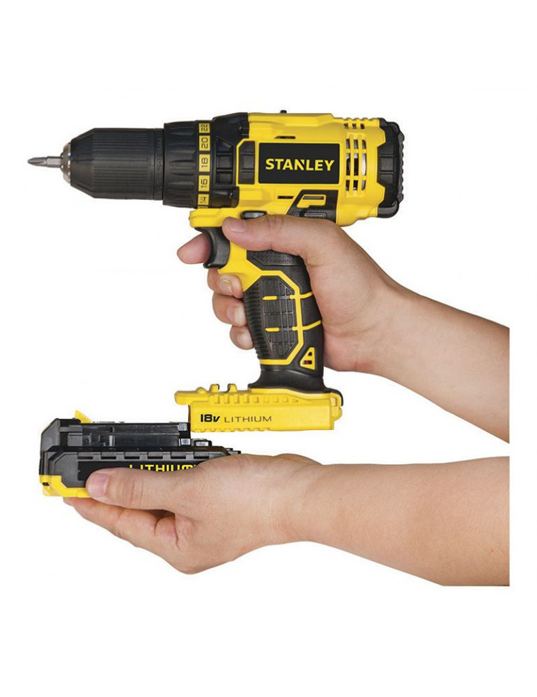 Аккумуляторная дрель-шуруповерт Stanley SCD 20 S2K