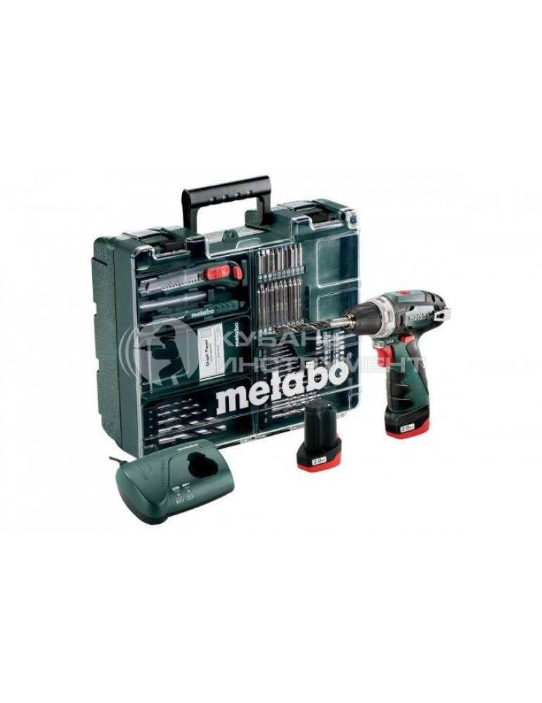 Аккумуляторный винтоверт Metabo PowerMaxx BS Basic Set 600080880