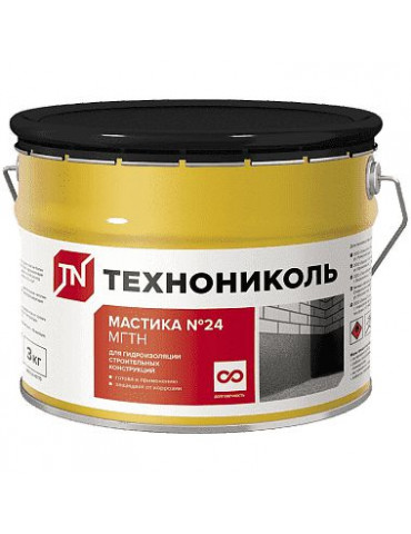 Мастика Технониколь №24 МГТН 3 кг гидроизоляционная