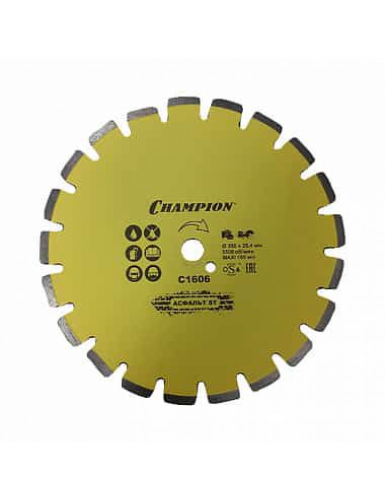 Диск алмазный CHAMPION асфальт 350х25,4х10