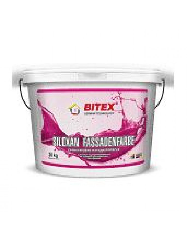 Краска фасадная Bitex Siloxan Fassadenfarbe силоксановая база 1 20 кг