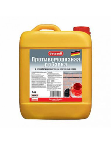 Pufas Противоморозная добавка в строит. растворы и бетон до -10С (5л = 5,45кг)
