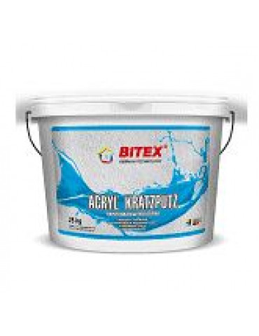 Штукатурка декоративная Bitex Acryl Kratzputz 1,5 мм база 1 шуба 25 кг